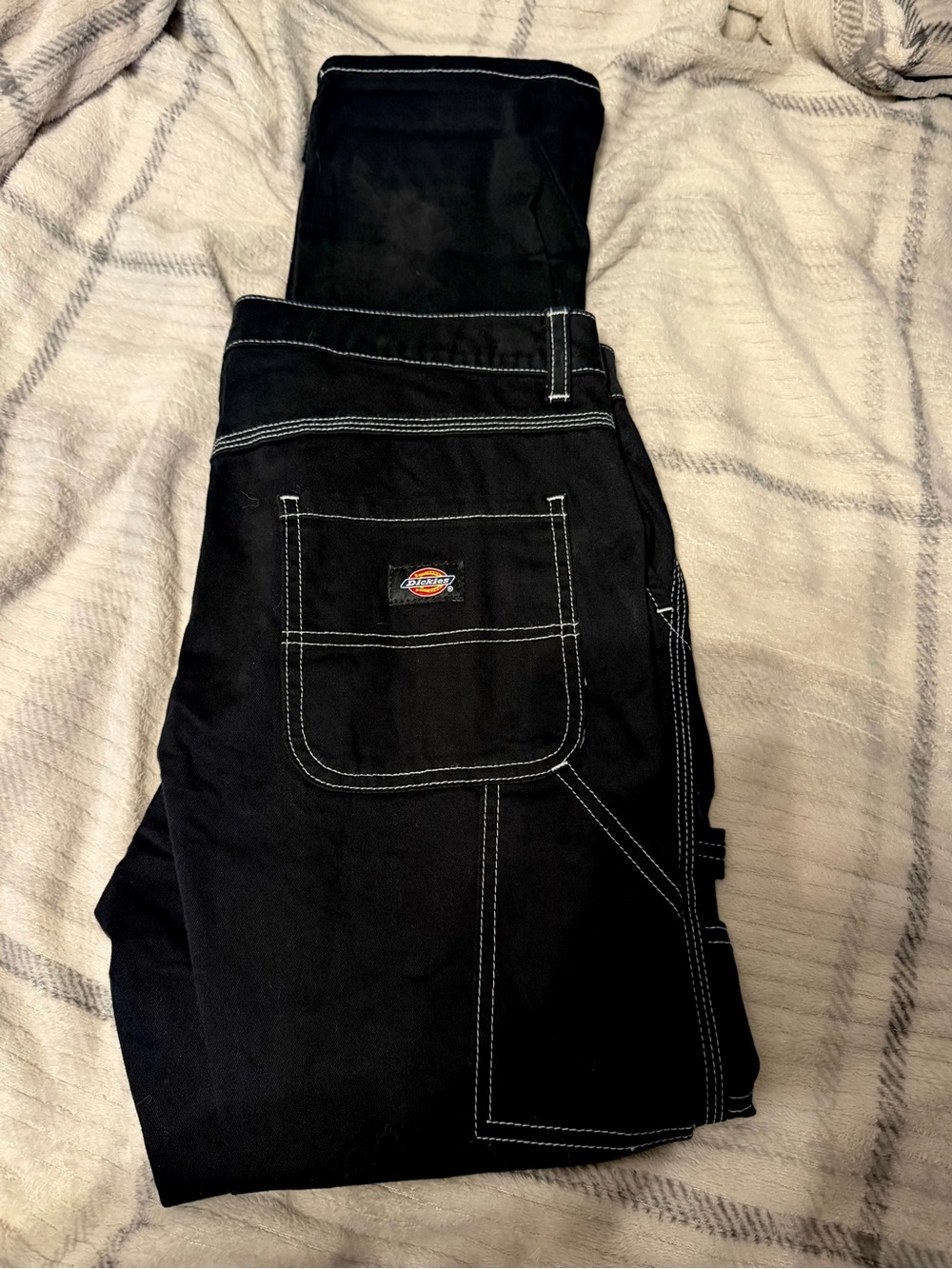 Dickies Women’s Black Work Skinny Fit Jeans with Contrast Stitching
